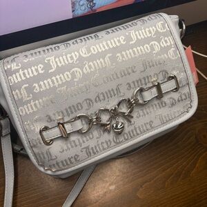 Juicy Couture Silver and Gray Crossbody Bag